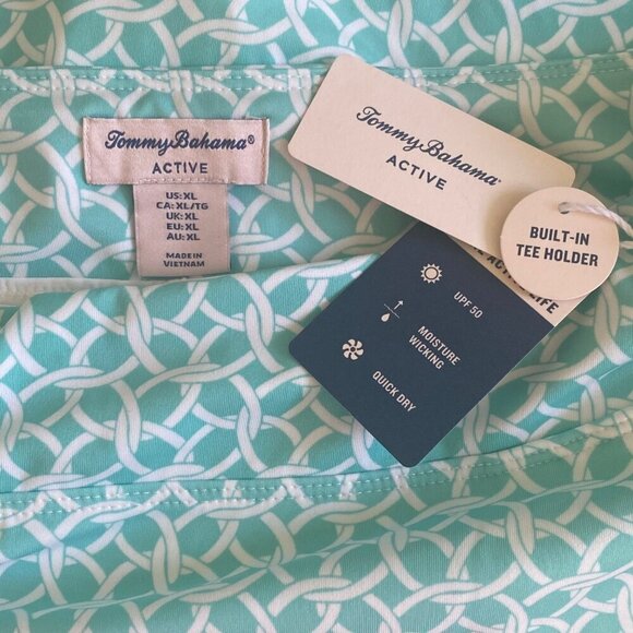 Tommy Bahama Active NWT $118 Green/White Print A-Line Skort, Women’s Size XL - Picture 13 of 14